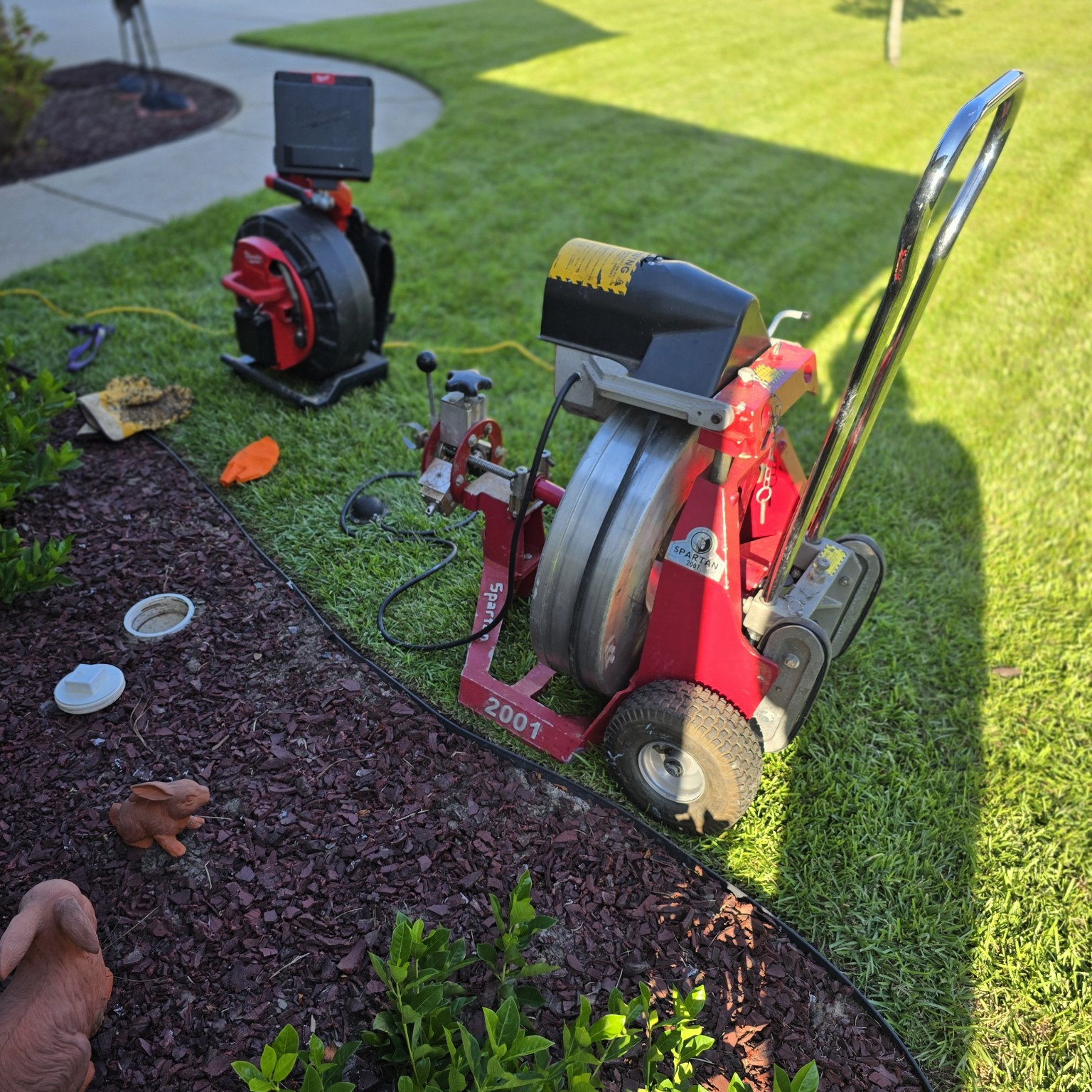 Flowtera drain cleaning equipment at a home